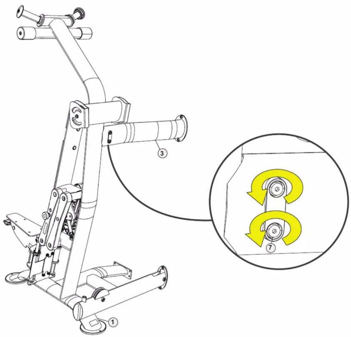 True SPL0900 - STEP 1—ATTACH MAIN FRAME ASSEMBLY TO UPRIGHT ASSEMBLY CONTINUED - 1