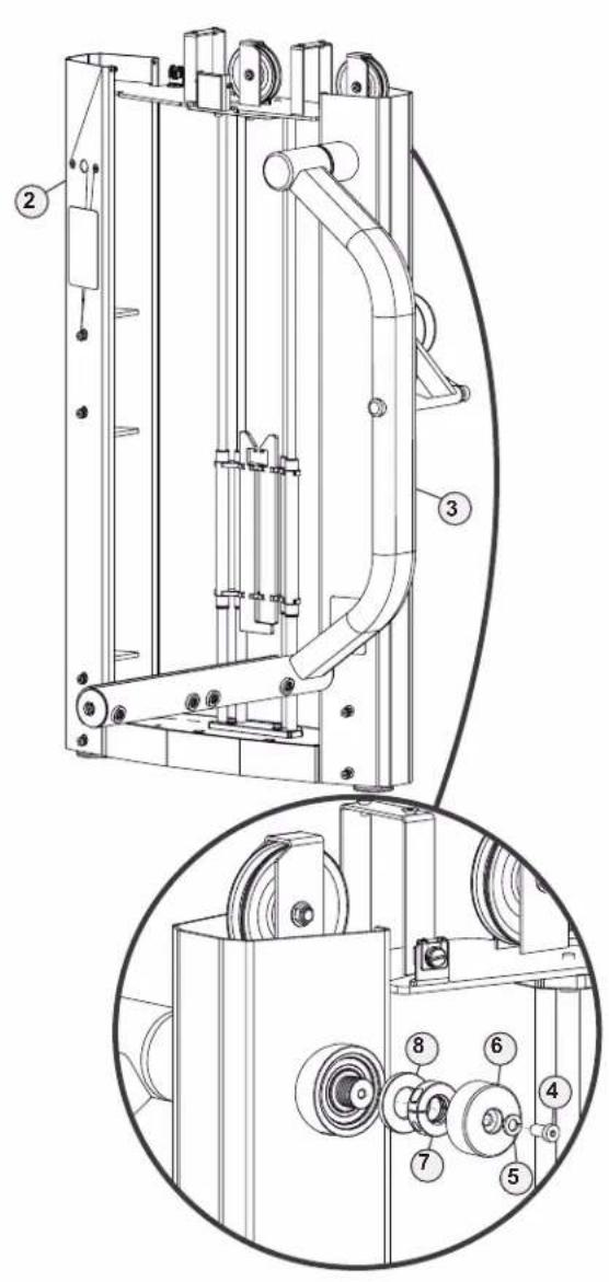 True SPL1700 - STEP 1—ATTACH MAIN FRAME ASSEMBLY TO UPRIGHT ASSEMBLY CONTINUED - 2