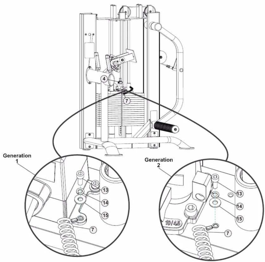 True SPL1700 - STEP 3—ATTACH WEIGHT STACK TO UPRIGHT ASSEMBLY CONTINUED - 1