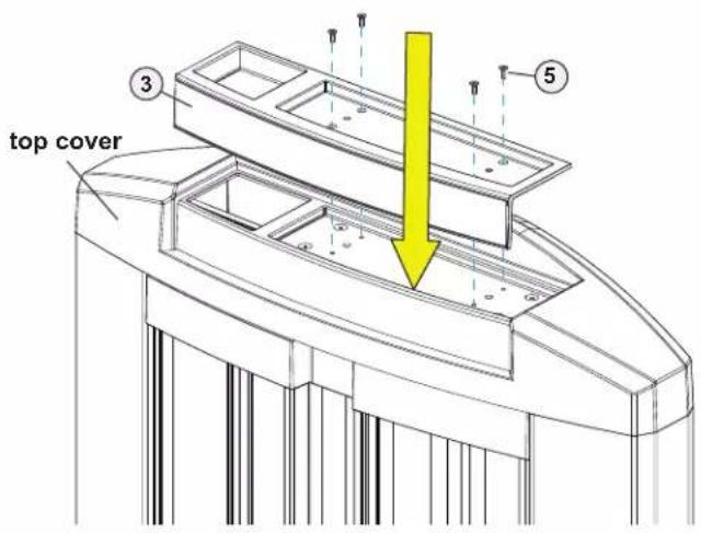 True SPL1700 - STEP 5—ATTACH TOP COVER TO UPRIGHT ASSEMBLY CONTINUED - 1
