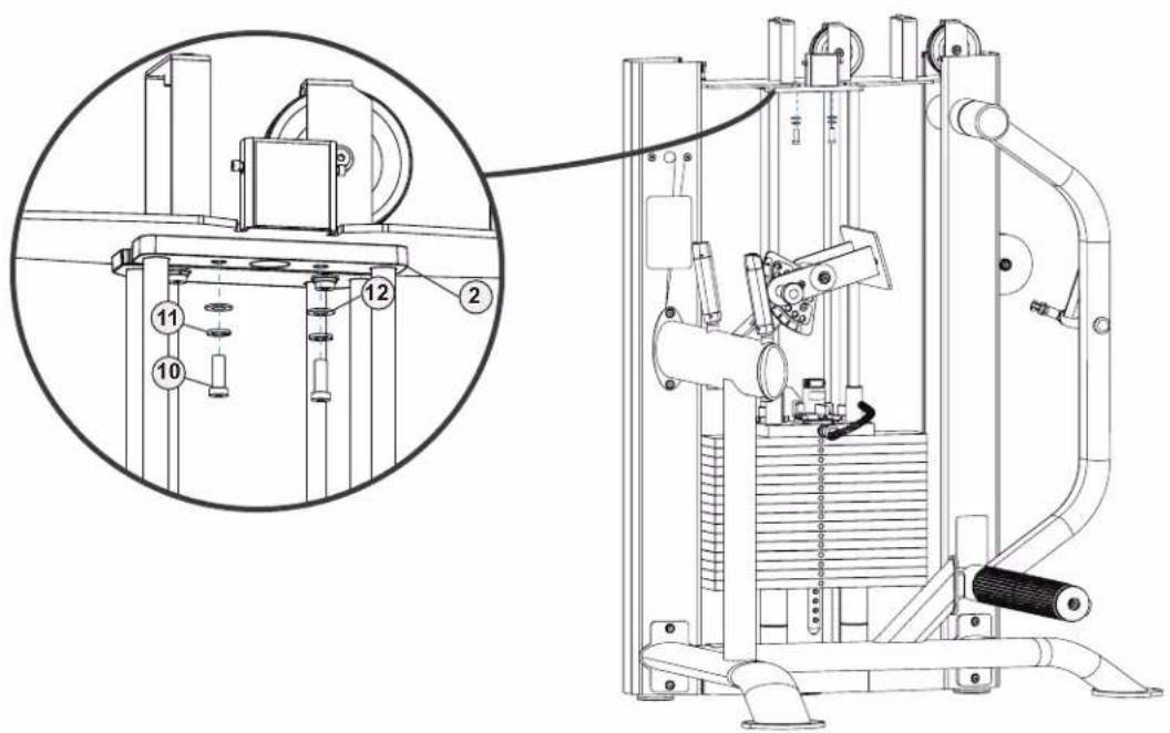 True SPL1700 - STEP 3—ATTACH WEIGHT STACK TO UPRIGHT ASSEMBLY CONTINUED - 1