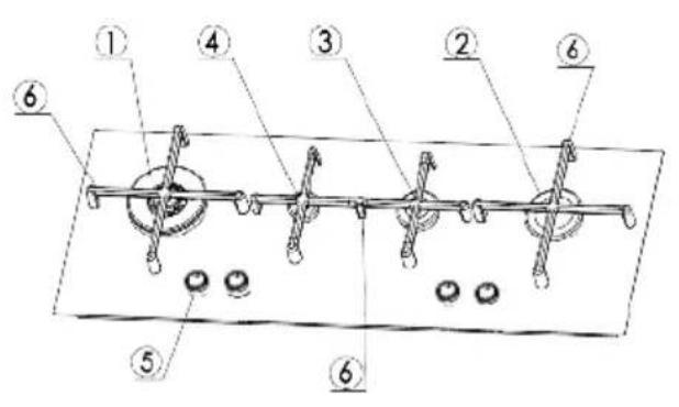 Caple C7091G - PARTS OF THE APPLIANCE - 1
