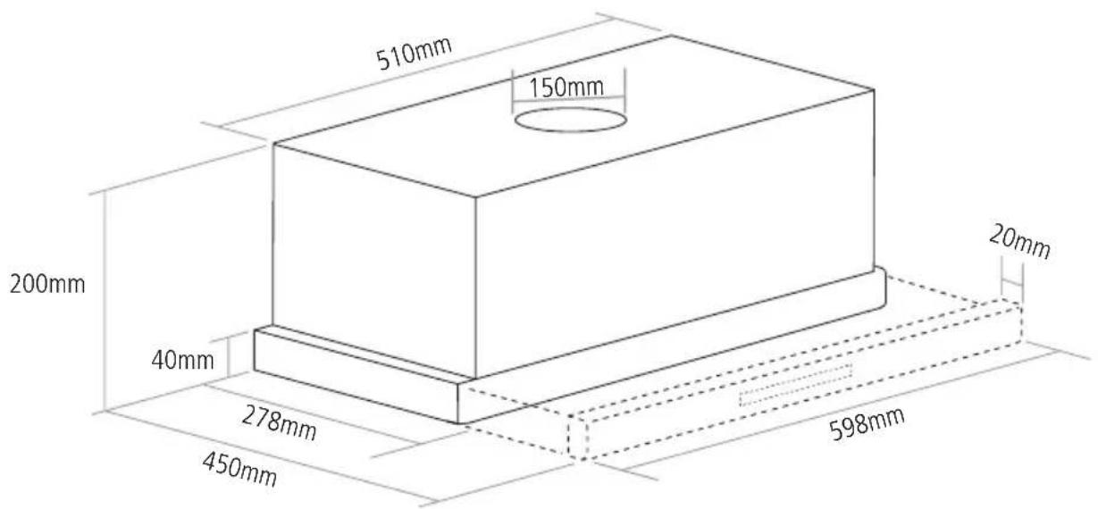 Caple TSCH901 - PRODUCT DIMENSIONS - 1