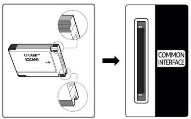SAMSUNG QA75LST7TAG - Connecting the "CI or CI+ Card" via COMMON INTERFACE slot - 1
