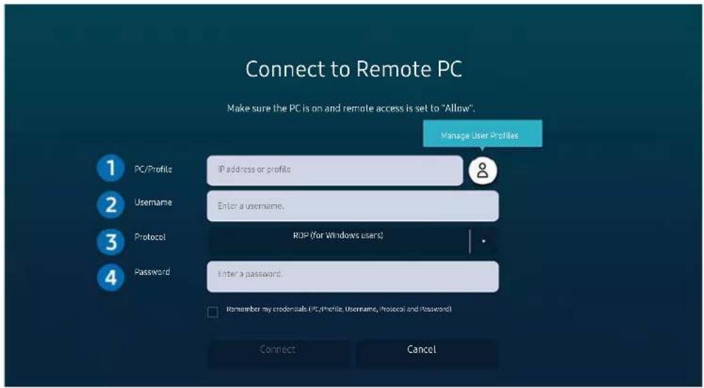 SAMSUNG QA75LST7TAG - Connecting a Remote PC - 1