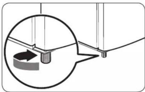 SAMSUNG RR19M2412VJ - STEP 3 Adjust the levelling feet - 1