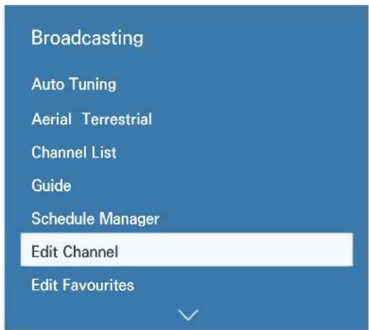 SAMSUNG UA48JU6680G - Running the Edit Channel function - 1