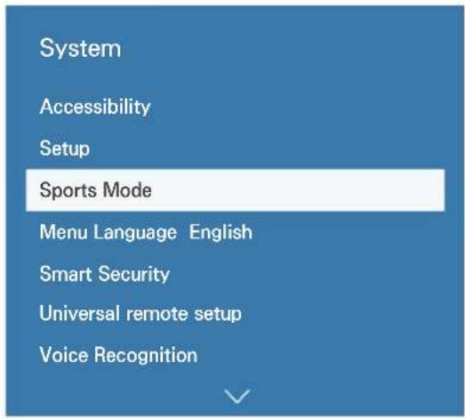 SAMSUNG UA48JU6680G - Activating Sports Mode - 1