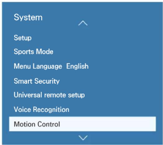SAMSUNG UA48JU6680G - Setting up Motion Control - 1