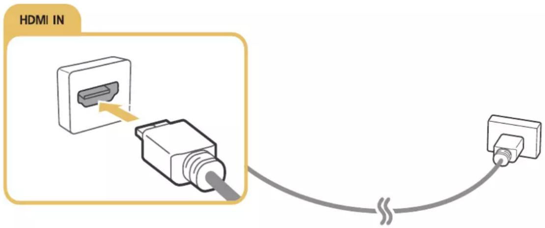 SAMSUNG UA48JU6680G - Connecting with an HDMI cable - 1