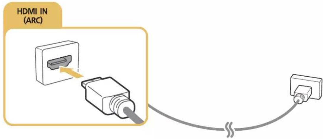 SAMSUNG UA48JU6680G - Connecting with an HDMI (ARC) cable - 1