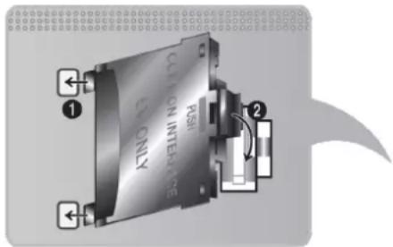 SAMSUNG UA48JU6680G - To connect the CI CARD Adapter, follow these steps: - 1