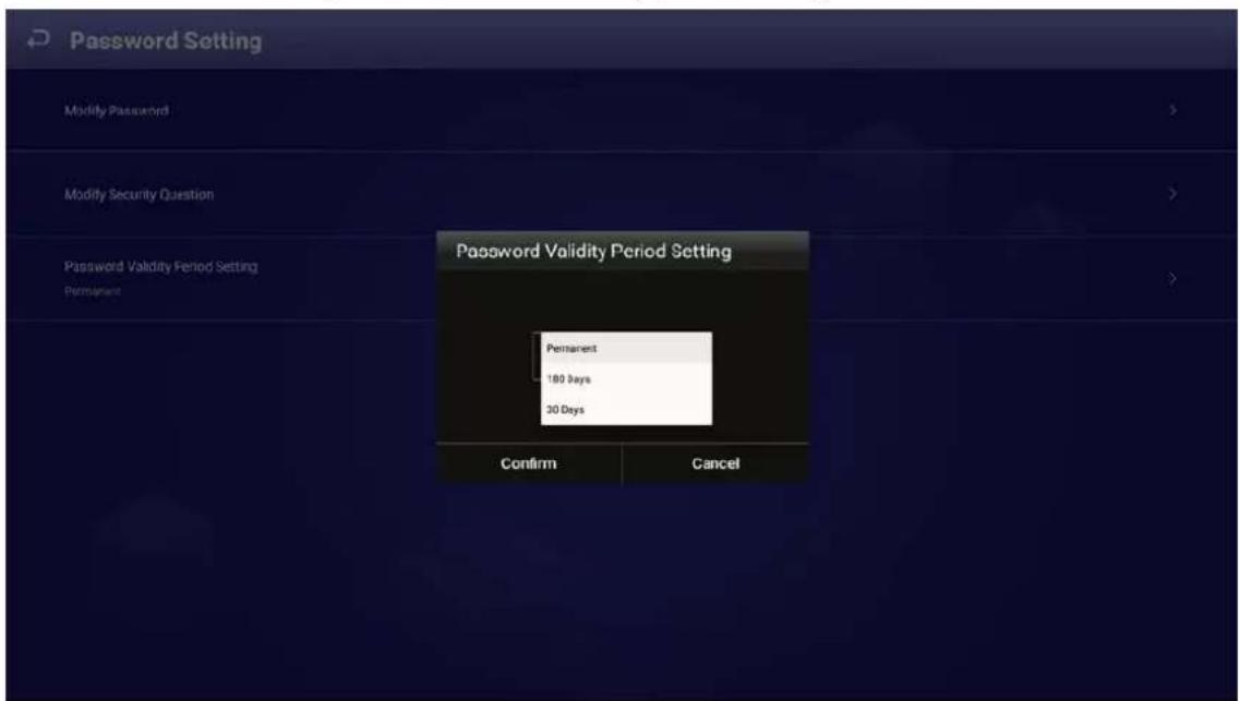 Dahua Technology LDH50-FAI400K - Setting Password Validity Period - 1