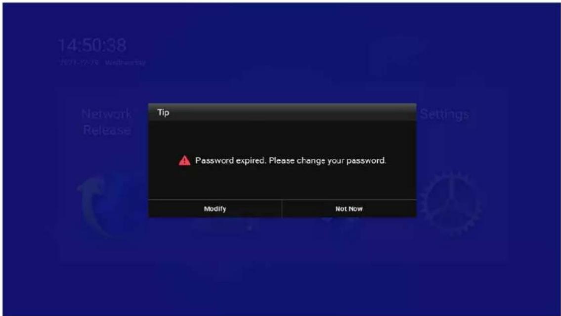Dahua Technology LDH50-FAI400K - Setting Password Validity Period - 2