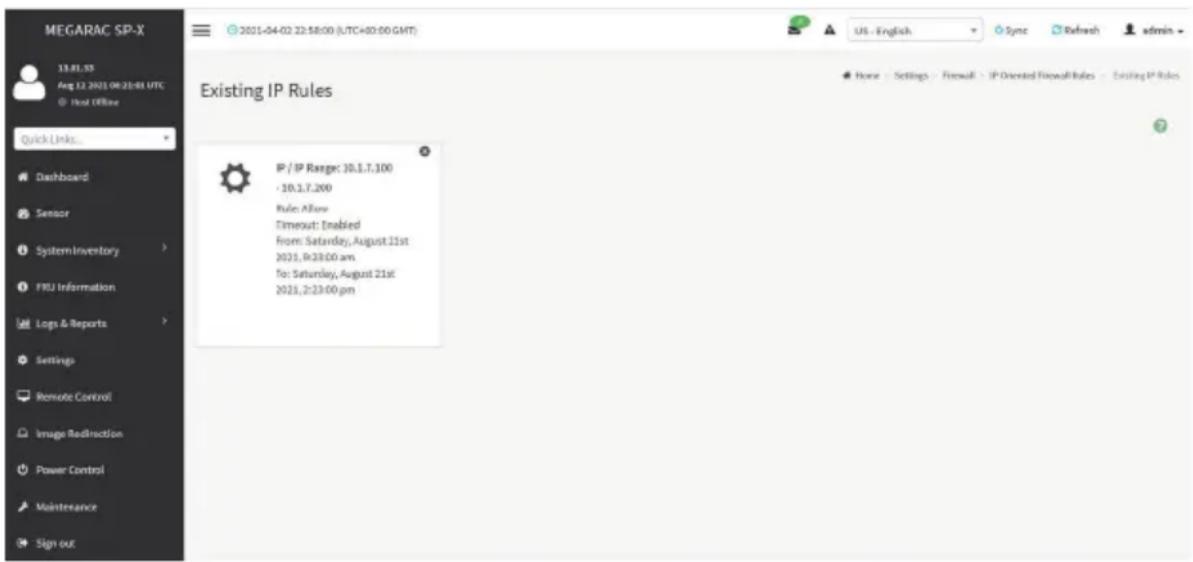 GIGABYTE TO15-S40 - Existing IP Rules - 1