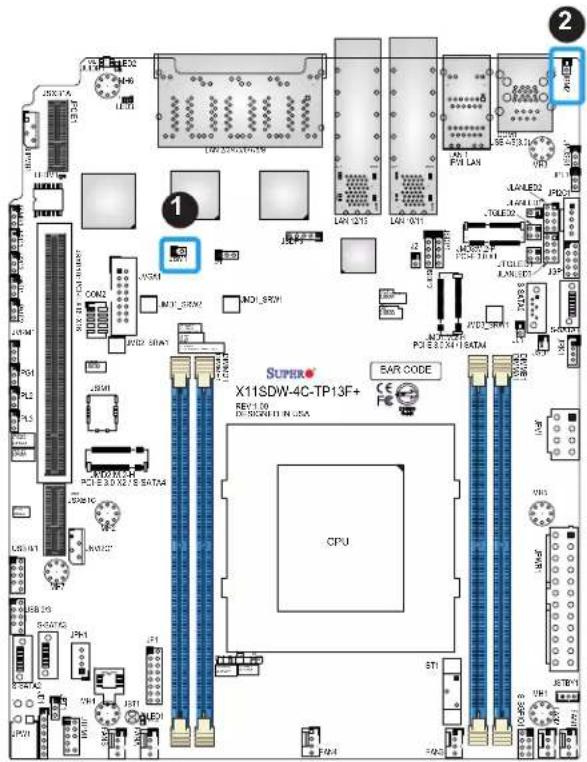 Supermicro X11SDW-16C-TP13F+ - IPMI Dedicated/Share LAN Enable/Disable - 1