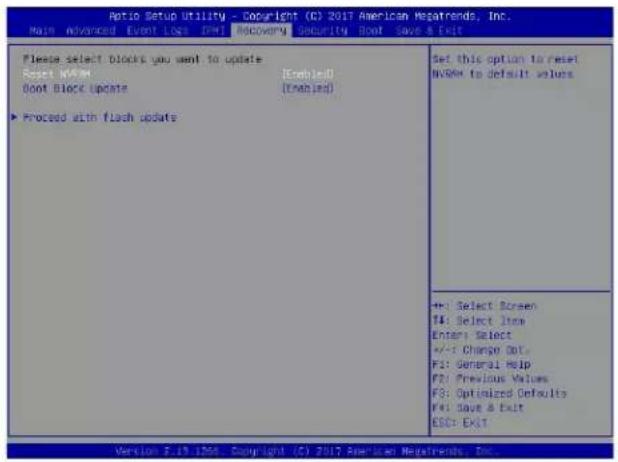 Supermicro X11SDW-16C-TP13F+ - D.3 Recovering the Main BIOS Block with a USB Device - 3