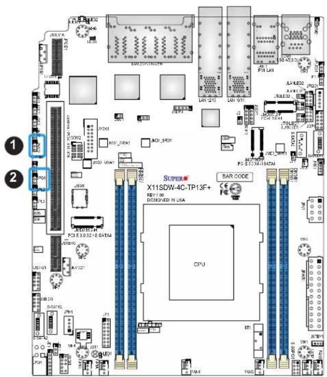 Supermicro X11SDW-16C-TP13F+ - VGA Enable/Disable - 1