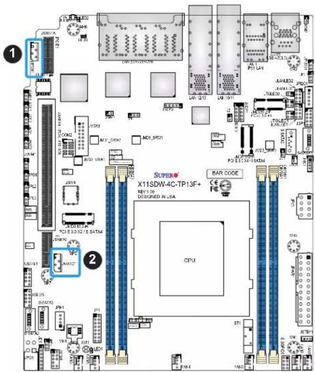Supermicro X11SDW-16C-TP13F+ - NVMe I²C Header - 1