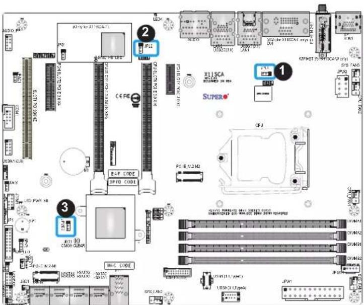 Supermicro X11SCA-W - Manufacturing Mode Select - 1