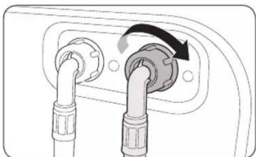 SAMSUNG WA10C14545BV - For models with an additional hot water inlet: - 1