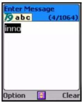 INNOSTREAM INNO A10 - T9 Abc input mode - 2