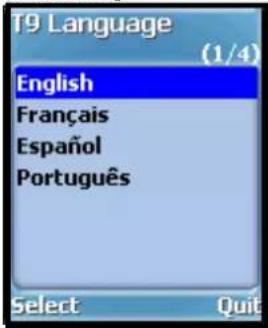 INNOSTREAM INNO A10 - T9 Language input mode - 1