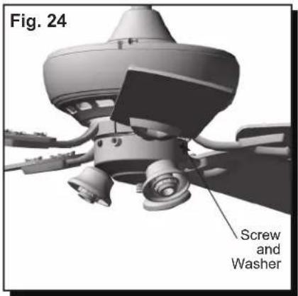 HONEYWELL Springhill 50185 - (Optional) To install the fan without a light kit: - 9