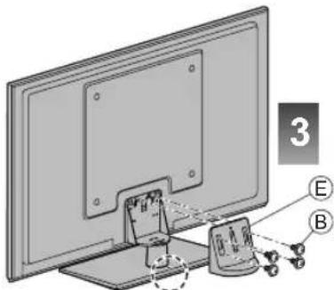 PANASONIC Viera TH-L50ET60M - ■ Assembling the pedestal - 3