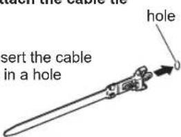 PANASONIC Viera TH-L50ET60M - Using the cable tie (supplied) - 2