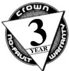 CROWN NO-TRUST WARRANTY 3 YEAR