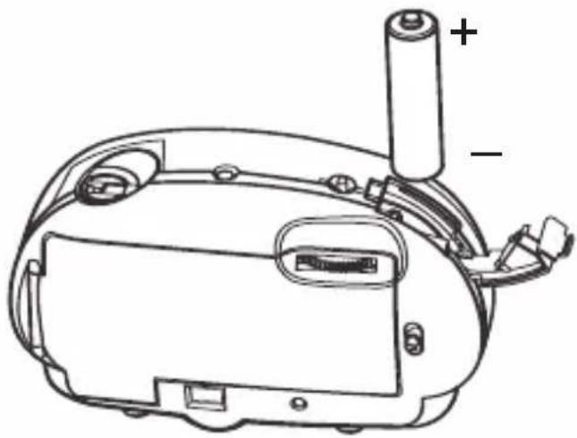 Emerson DTE622 - INSTALLING THE BATTERY - 1