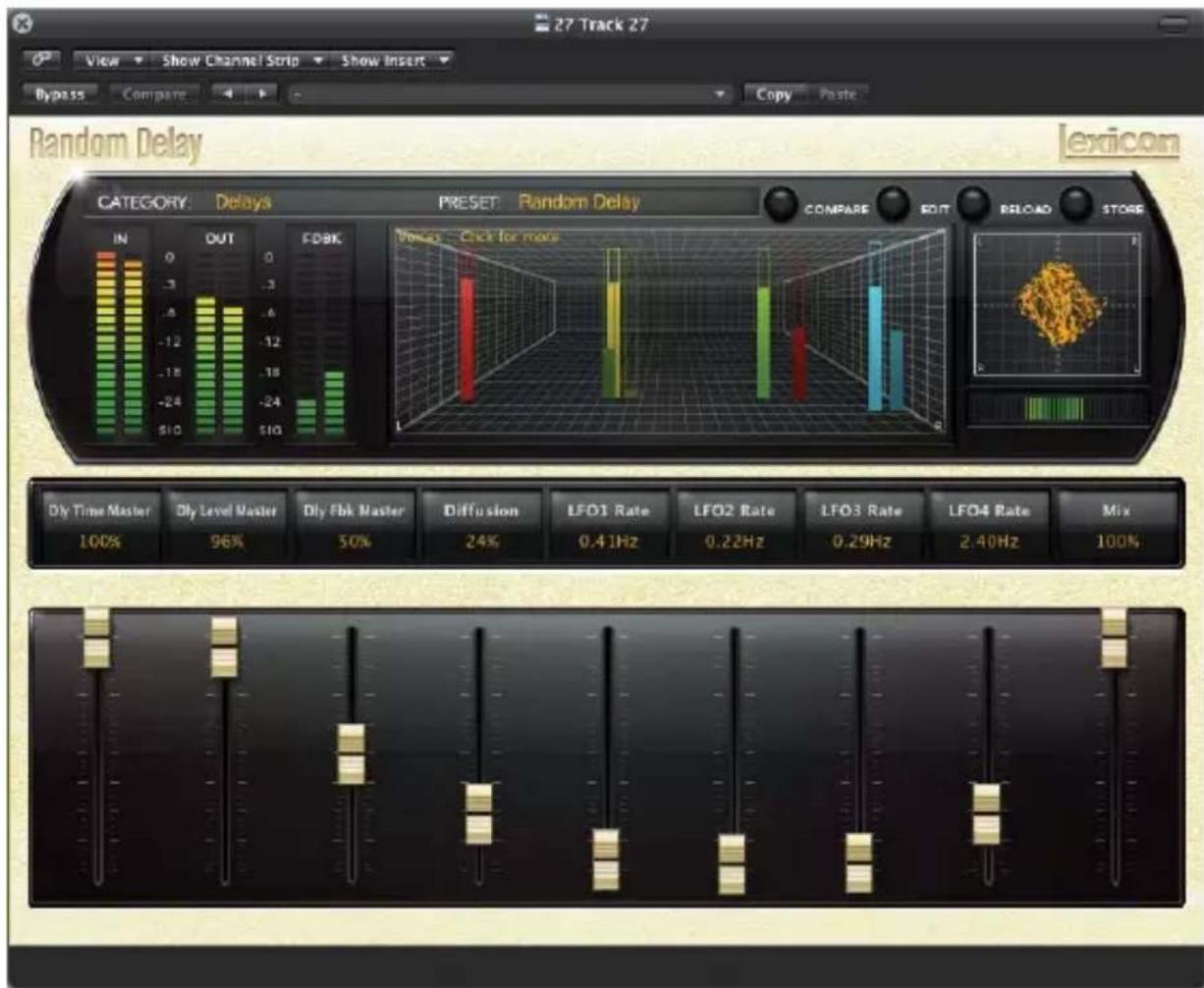 LEXICON PCM Native Random Delay - Storing and Managing Presets - 1