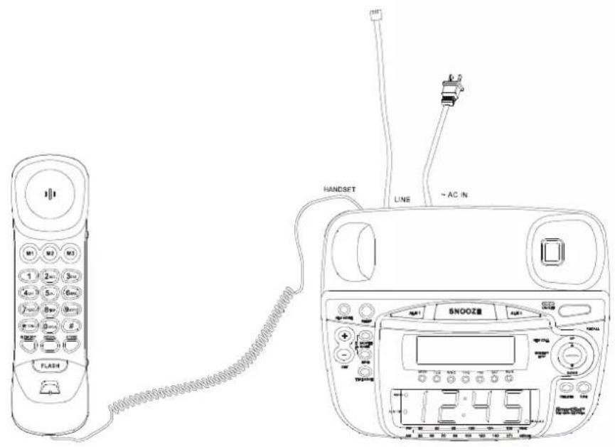 Emerson CKT9087 - Coiled Handset Cord - 1