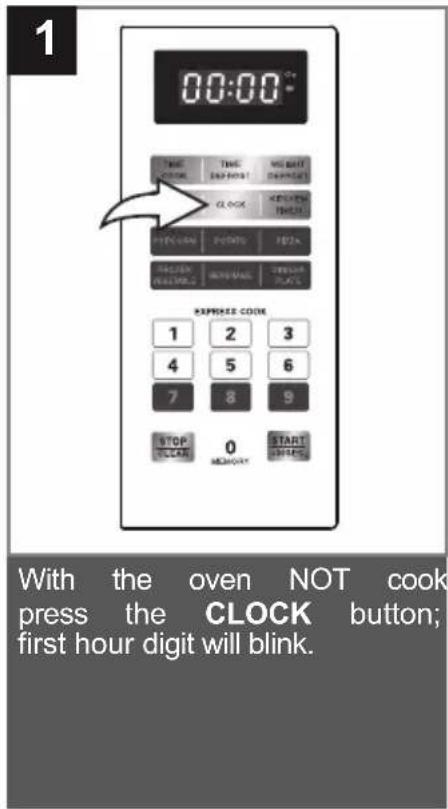 Emerson ER105001 - SETTING THE CLOCK - 1
