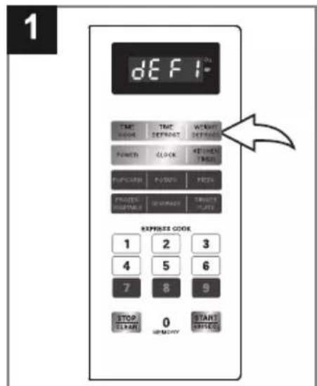 Emerson ER105001 - DEFROSTING/COOKING IN TWO STAGES - 1