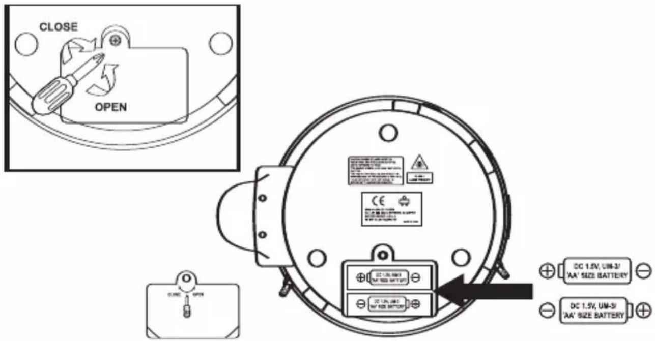 Emerson DTE515 - BATTERY INSTALLATION - 1