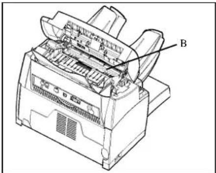 XEROX FaxCentre F116L - Cleaning the scanner's glass - 2