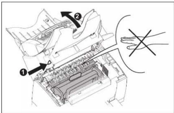 XEROX FaxCentre F116L - Replacing the drum cartridge - 1