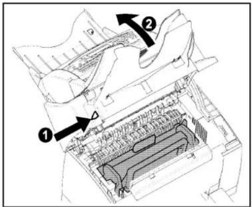 XEROX FaxCentre F116L - Replacing the toner cartridge - 1