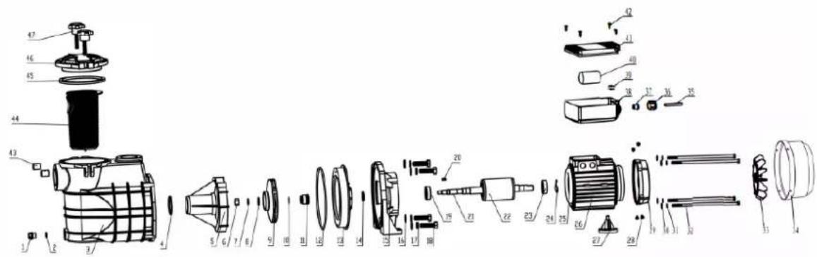 WilTec 51561 - Exploded views and parts lists - 3