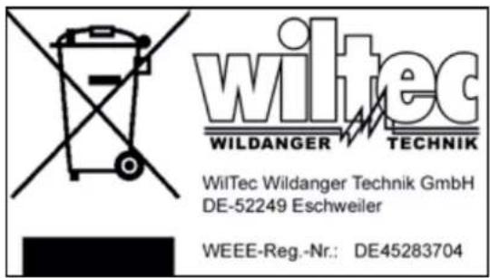 WilTec 51561 - Disposal regulations - 1