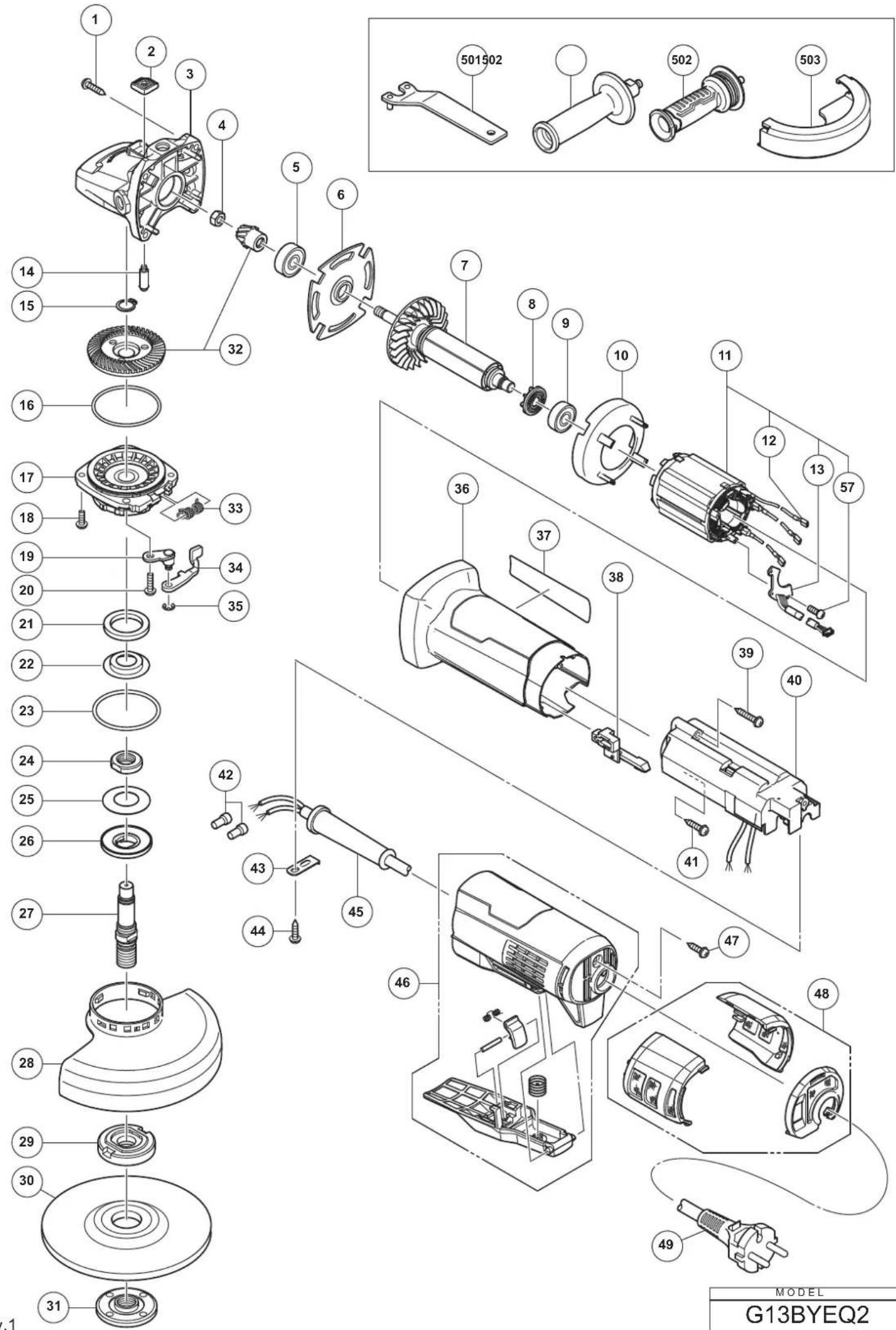 METABO G13BYEQ2 - Connecting diagram - 6