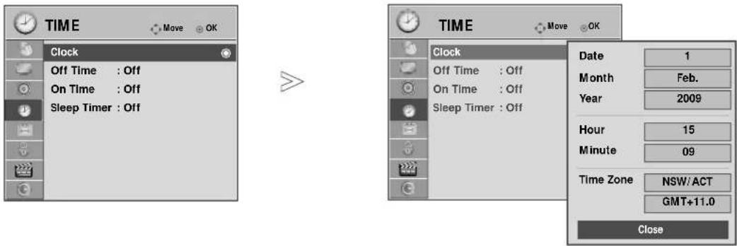 LG 60PS70FD - CLOCK SETUP - 1