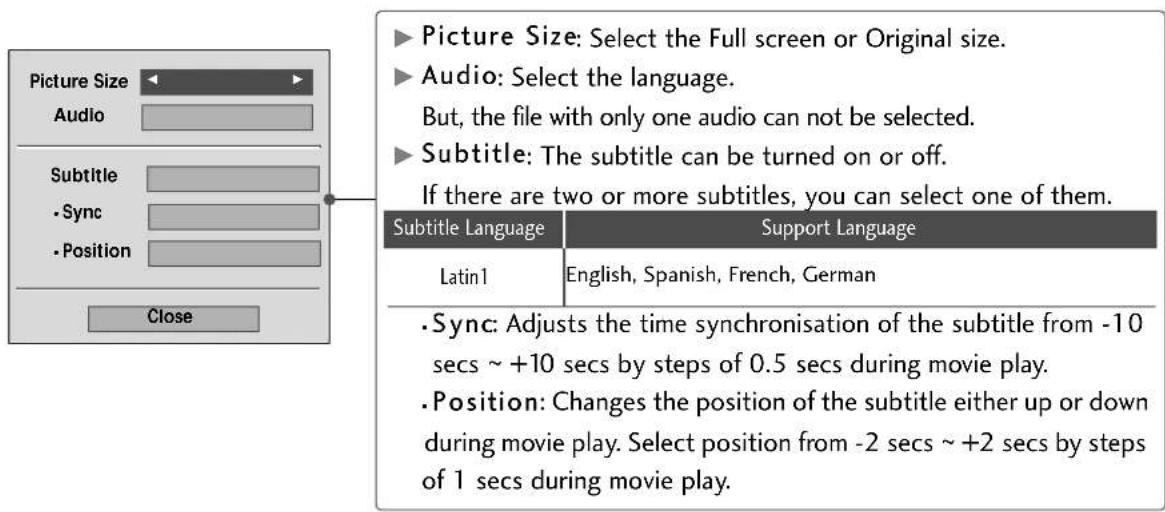 LG 60PS70FD - Option Menu Selection - 1