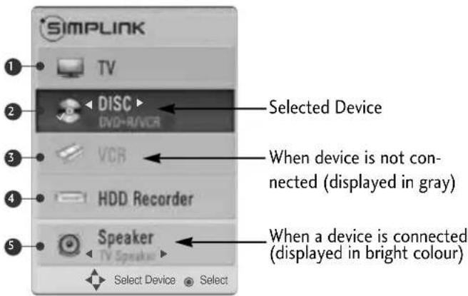 LG 60PS70FD - SIMPLINK Menu - 1