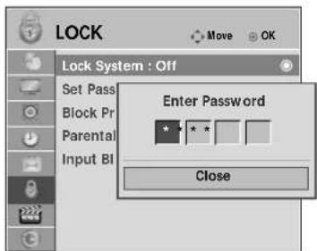LG 60PS70FD - Setting up Your Password - 3