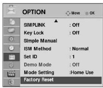 LG 60PS70FD - (Reset to original factory settings) - 1