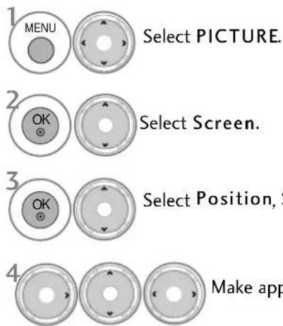 LG 50PS70FD - Adjustment for screen Position, Size, Phase - 2
