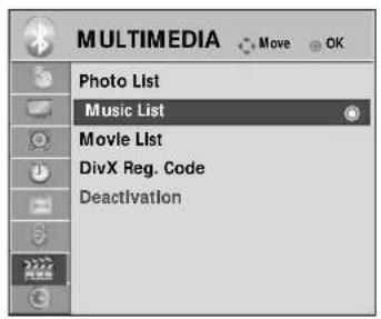 LG 50PS70FD - Supported music file: \*.MP3 - 3